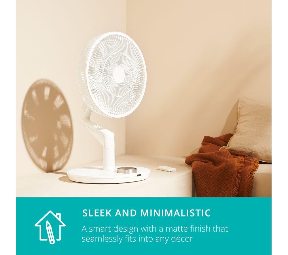 DUUX Whisper Flex Ultimate DXCF15UK 13.8&rdquo; Smart Cordless Pedestal Fan with Battery Pack - White image number 10 of 12