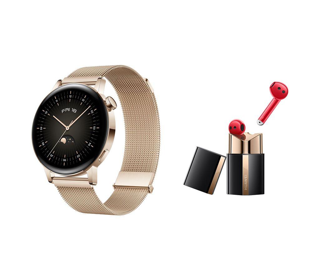 Huawei Watch GT 3 Elite & Freebuds Lipstick Wireless Earbuds Bundle review