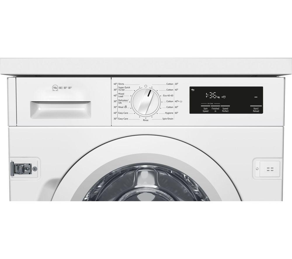NEFF W543BX2GB Integrated 8 kg 1400 Spin Washing Machine image number 3 of 5