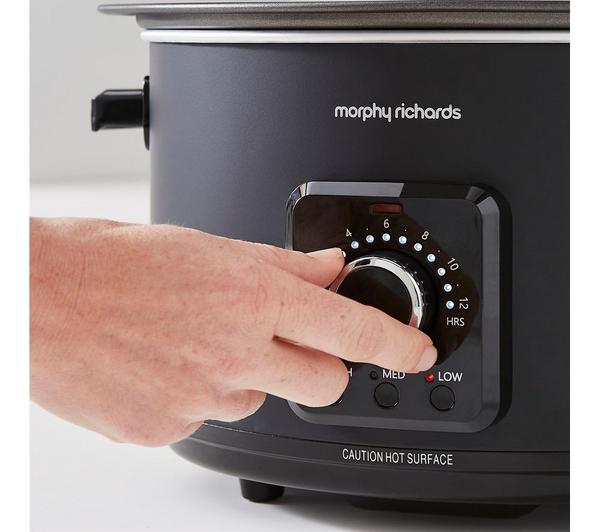 Argos Product Support for Morphy Richards 460751 Compact Square Slow Cooker  - Black (464/9481)