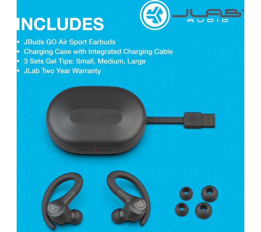 JLAB Go Air Sport Wireless Bluetooth Earbuds - Graphite - image 8