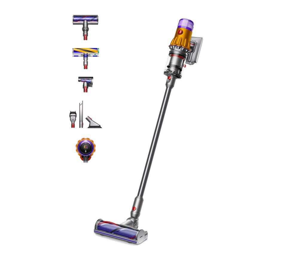 DYSON V12 Detect Slim Absolute Cordless Vacuum Cleaner - Yellow & Nickel