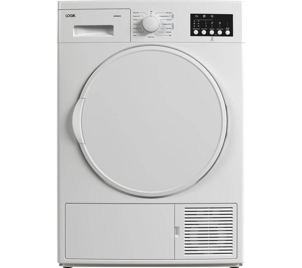 Buy LOGIK LHP8W22 8 kg Heat Pump Tumble Dryer White Currys