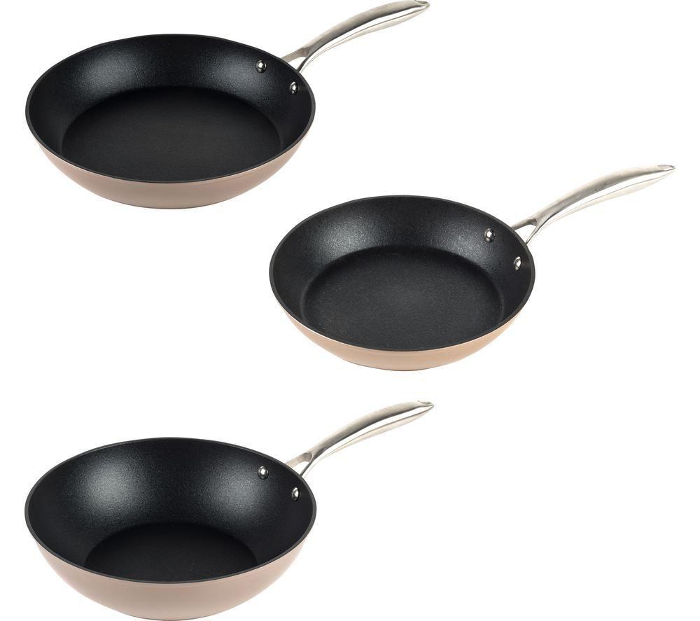 Buy SALTER Metallic COMBO8044 3piece Nonstick Frying Pan Set Black