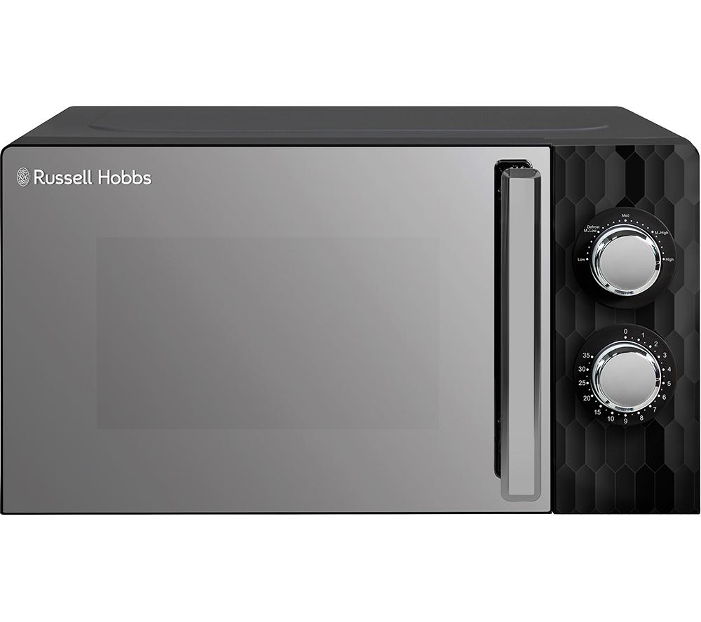 RUSSELL HOBBS Honeycomb RHMM715B Solo Microwave - Black, Black