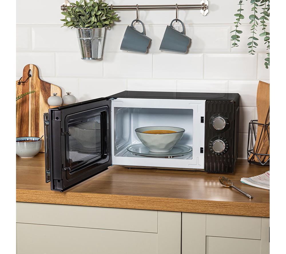 RUSSELL HOBBS Honeycomb RHMM715B Compact Solo Microwave - Black image number 4 of 11
