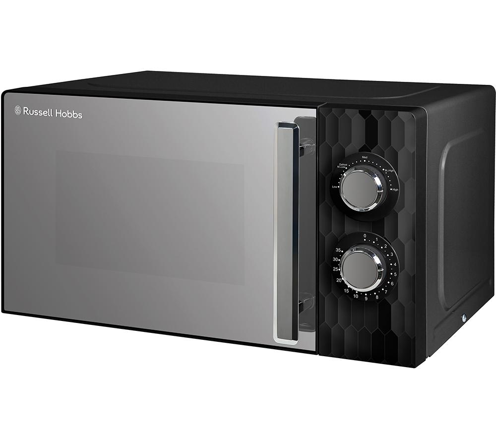 RUSSELL HOBBS Honeycomb RHMM715B Compact Solo Microwave - Black image number 8 of 11