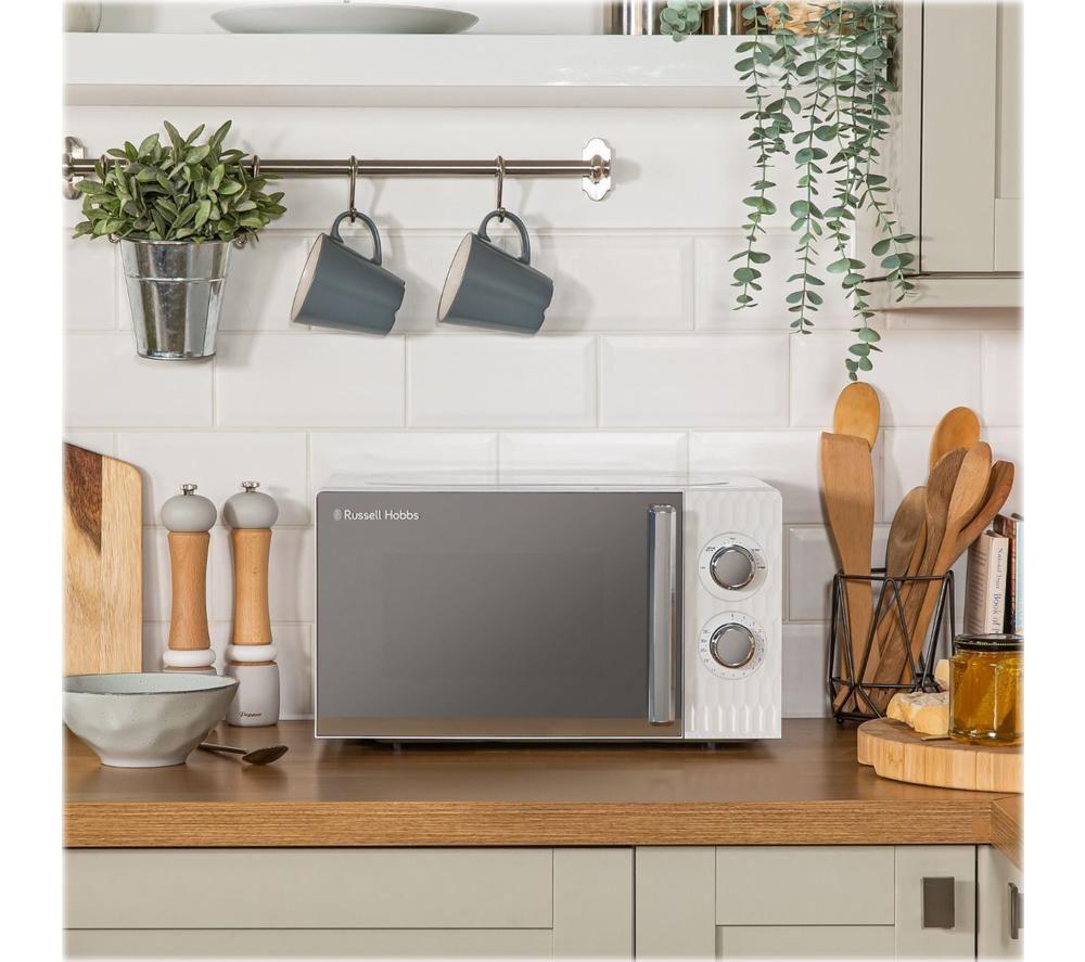 RUSSELL HOBBS Honeycomb RHMM715 Solo Microwave - White image number 4 of 11