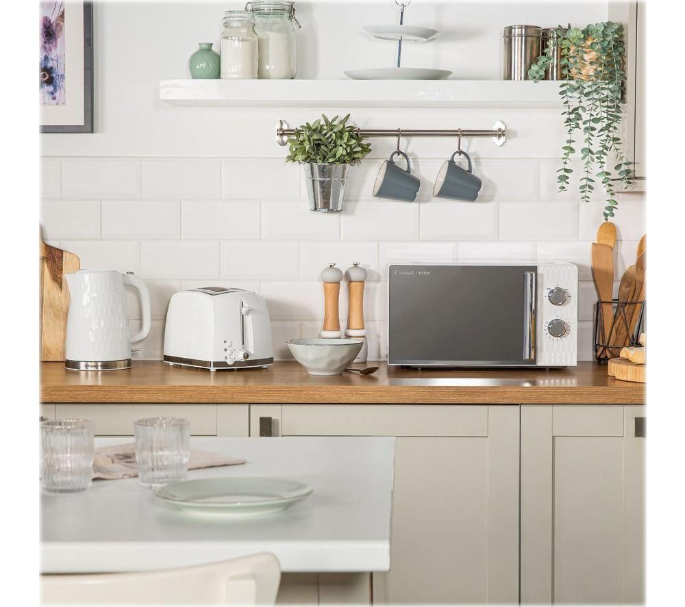 RUSSELL HOBBS Honeycomb RHMM715 Solo Microwave - White image number 8 of 11