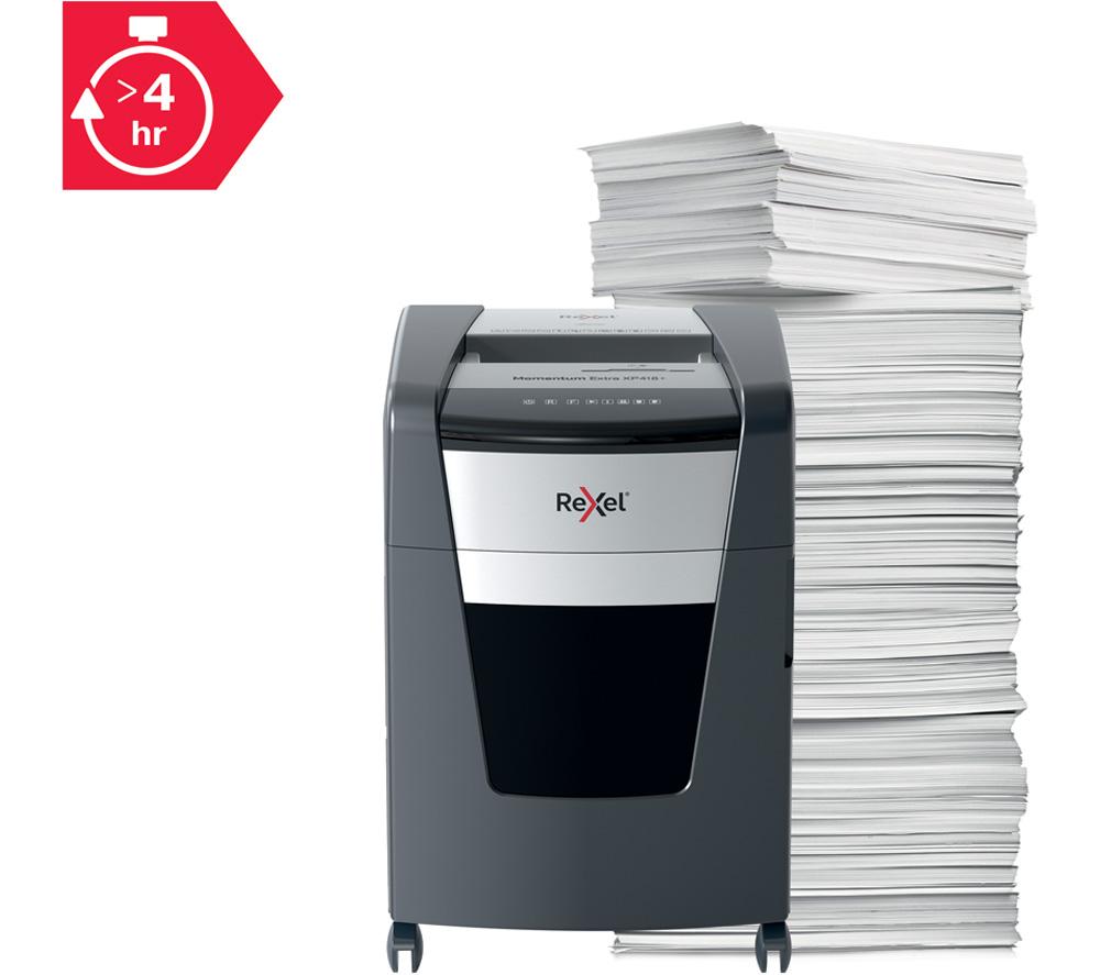 REXEL Momentum Extra XP418+ Cross Cut Paper Shredder image number 7 of 8