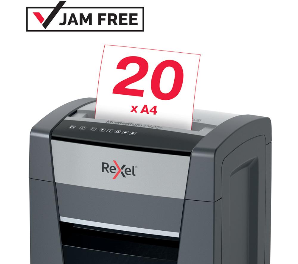 REXEL Momentum P420+ Cross Cut Paper Shredder image number 3 of 9