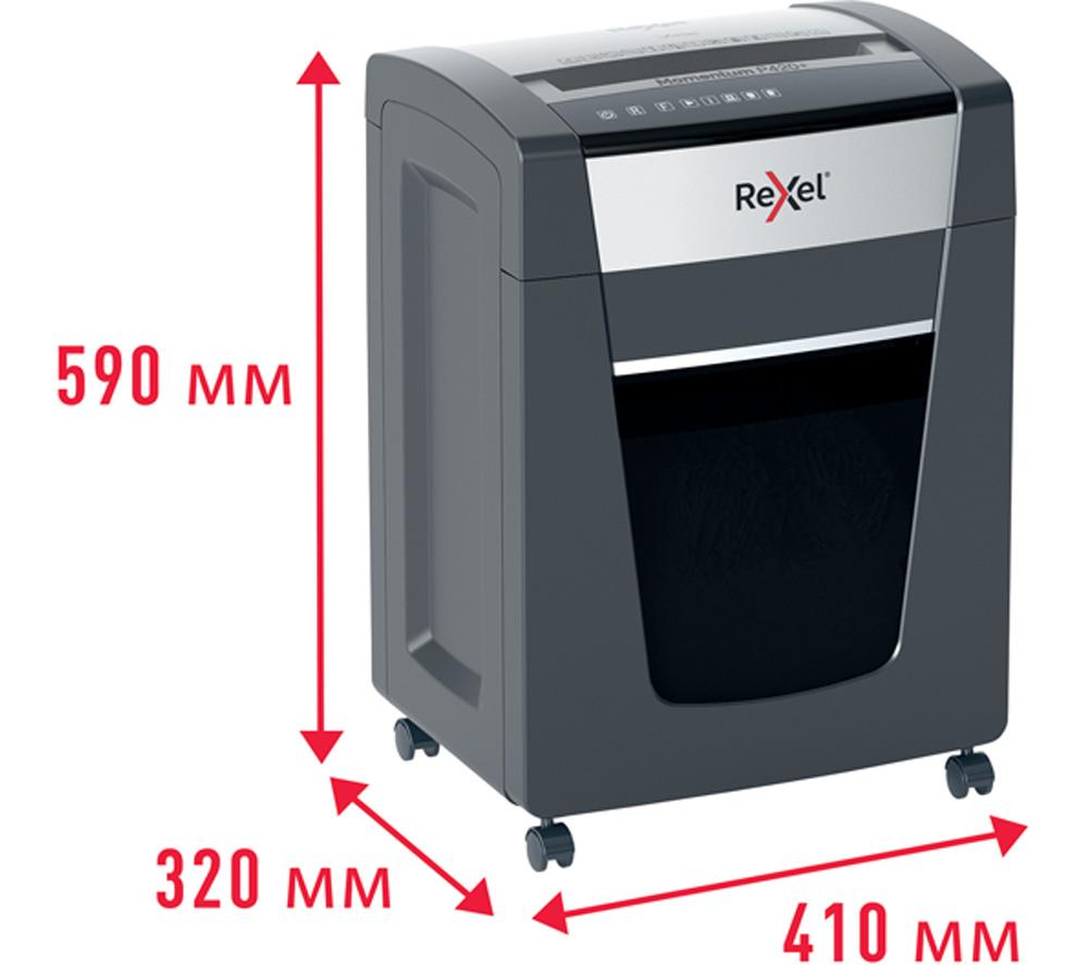 REXEL Momentum P420+ Cross Cut Paper Shredder image number 6 of 9