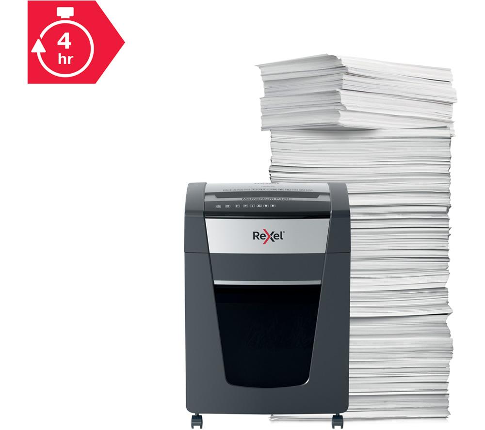 REXEL Momentum P420+ Cross Cut Paper Shredder image number 8 of 9