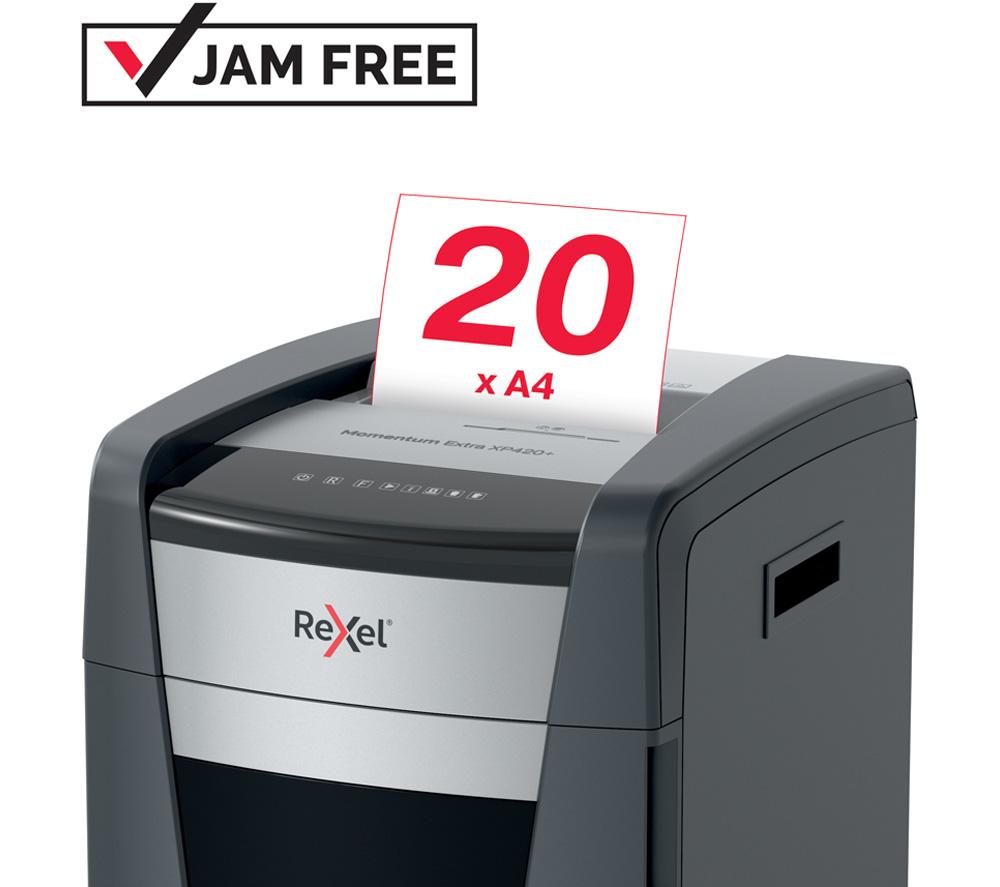 REXEL Momentum Extra XP420+ Cross Cut Paper Shredder image number 2 of 8