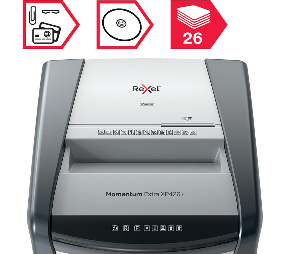 REXEL Momentum Extra XP426+ Cross Cut Paper Shredder image number 3 of 8