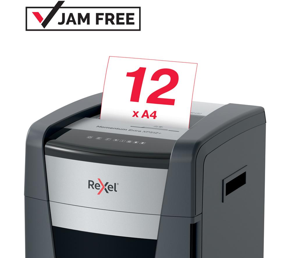 REXEL Momentum Extra XP512+ Micro Cut Paper Shredder image number 2 of 8