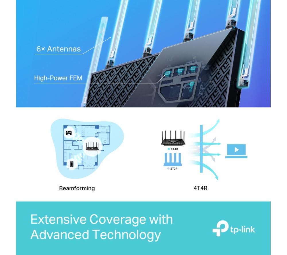 Buy TP-LINK Archer AX73 WiFi Cable & Fibre Router - AX 5400, Dual