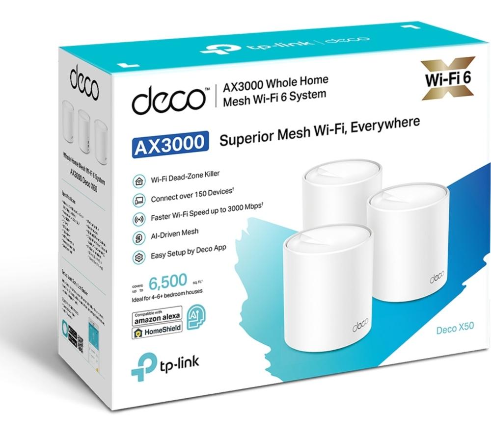 TP-LINK Deco X50 Whole Home WiFi System - Triple Pack image number 7 of 8