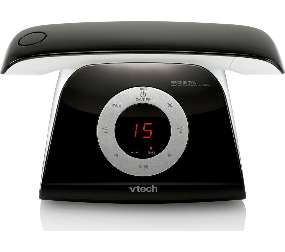 VTECH Designer LS1350 Cordless Phone - Black & White, White,Black