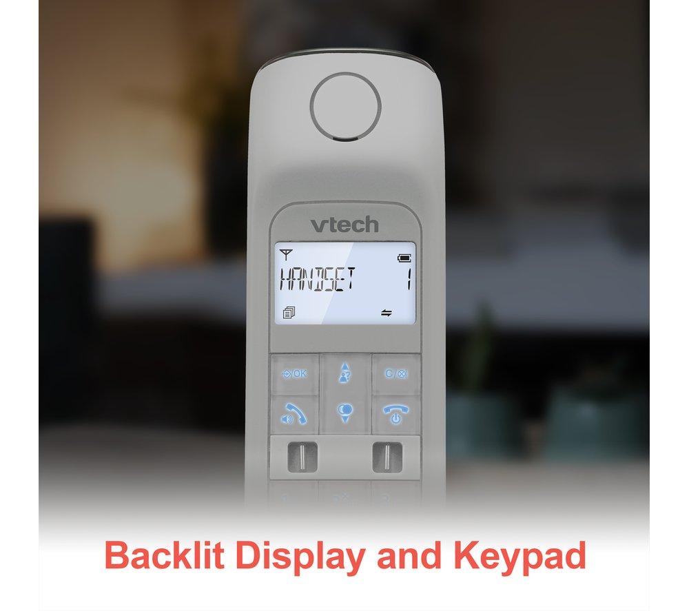 Buy VTECH Designer LS1350 Cordless Phone Black White CurrysIE