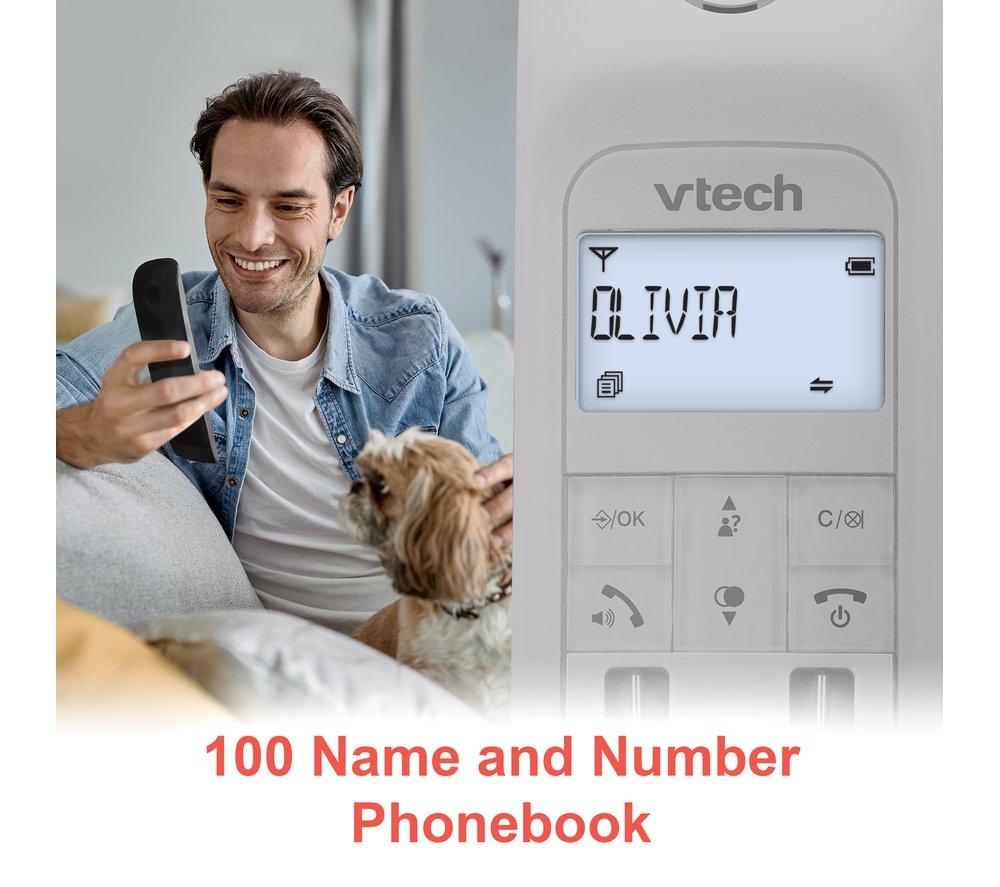 VTECH Designer LS1350 Cordless Phone - Black & White image number 10 of 11