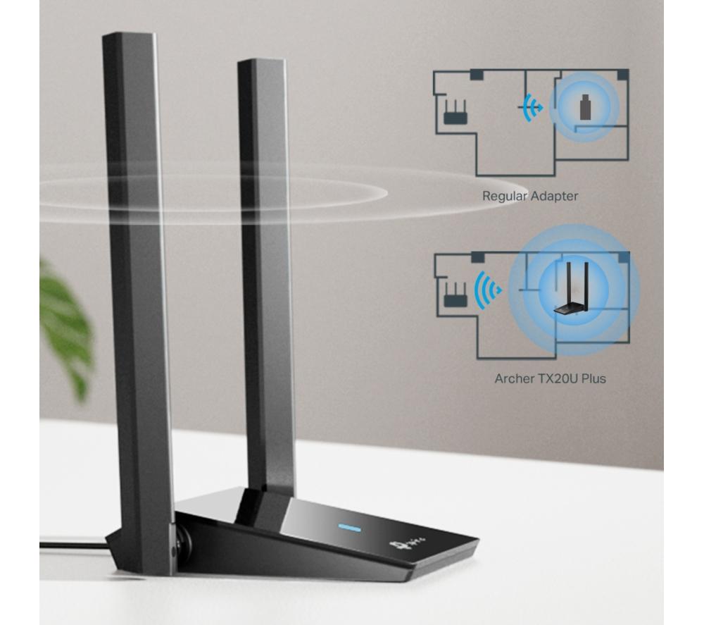 TP-LINK Archer TX20U Plus USB Wireless Adapter - AX 1800, Dual-band image number 4 of 6