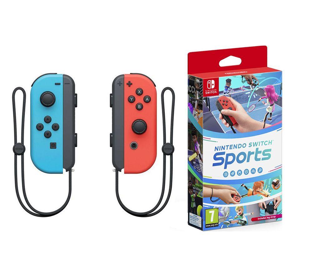 Buy NINTENDO Switch JoyCon Wireless Controllers & Sports Bundle Red