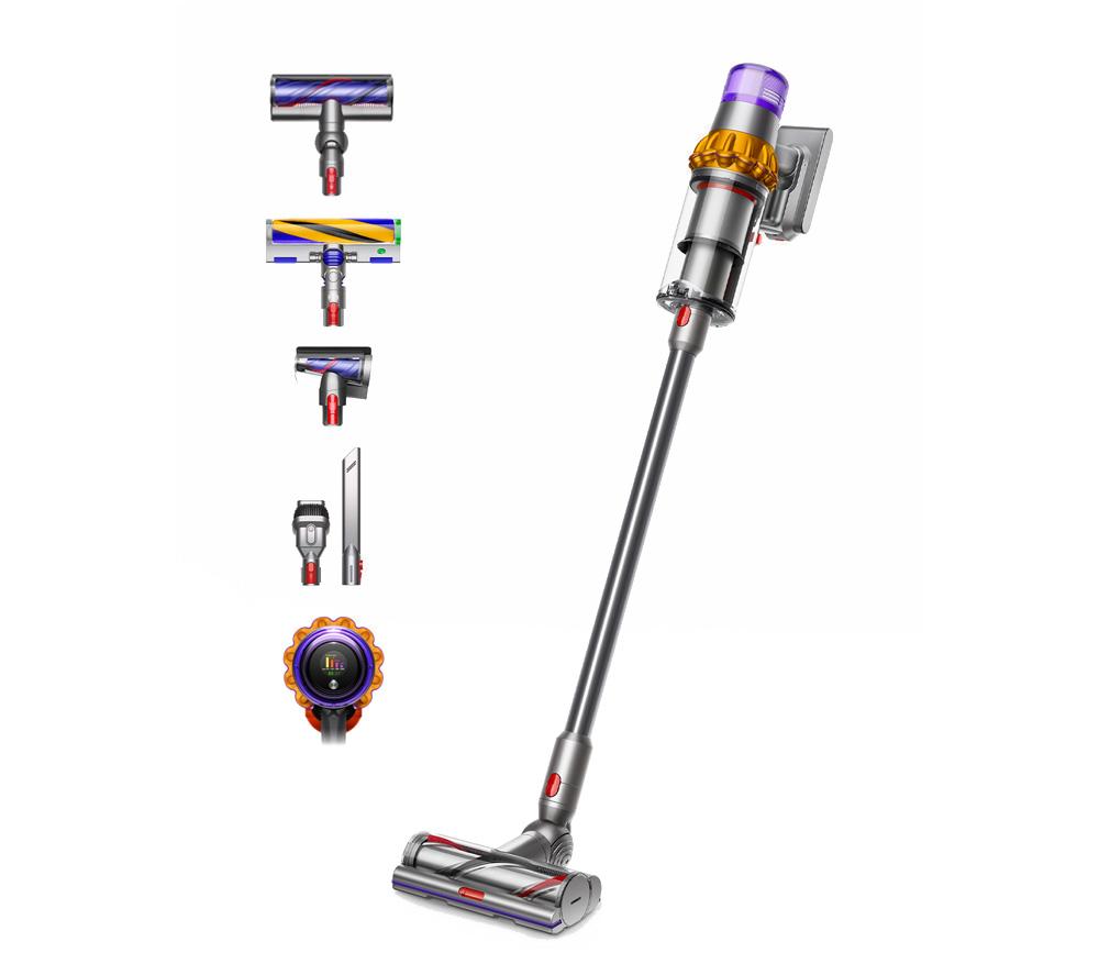 dyson v6 solid amber light