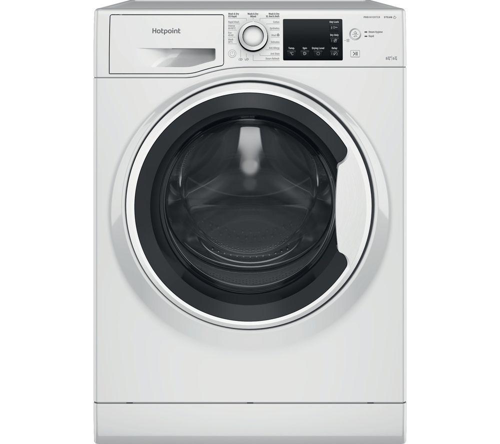 HOTPOINT NDB 8635 W UK 8 kg Washer Dryer - White, White