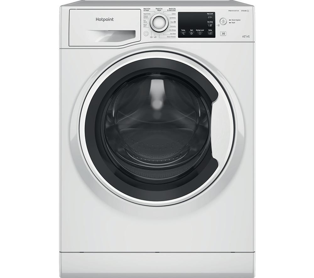 HOTPOINT NDB 8635 W UK 8 kg Washer Dryer – White, White