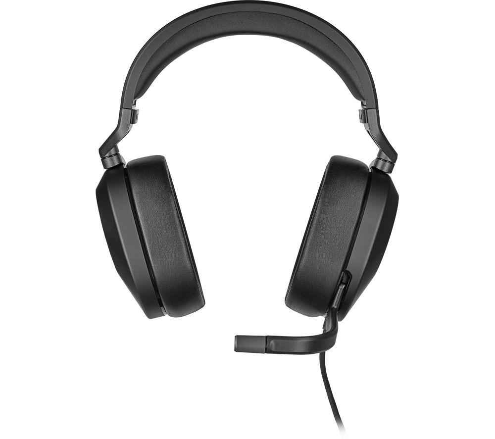  Corsair HS65 Surround Gaming Headset (Leatherette Memory Foam  Ear Pads, Dolby Audio 7.1 Surround Sound On PC And Mac, SonarWorks SoundID  Technology, Multi-Platform Compatibility) White : Everything Else