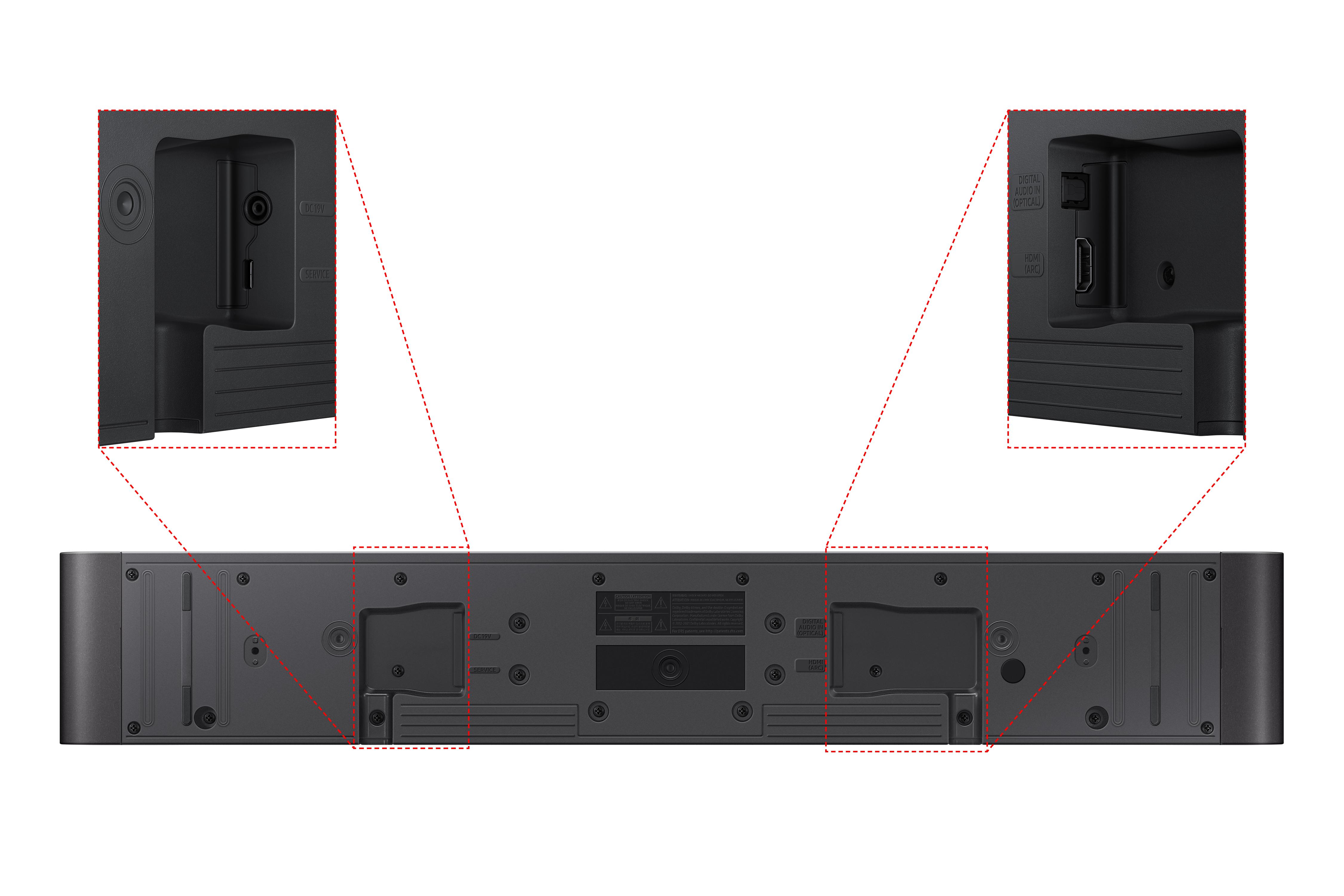 SAMSUNG HW-S50B/XU 3.0 All-in-One Sound Bar - Dark Grey image number 8 of 11