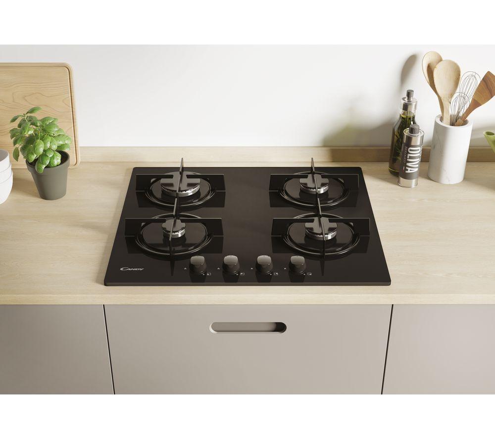 CANDY CVW6BB 60 cm Gas Hob - Black image number 2 of 2