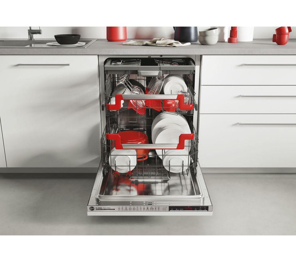 HOOVER HIB1 6B2S3FS-80 Full-size Fully Integrated WiFi-enabled Dishwasher image number 3 of 6