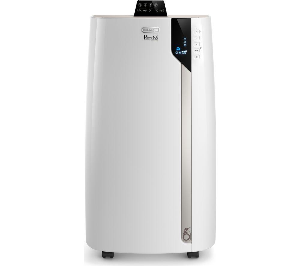 DELONGHI Pinguino EX130CST 13000 BTU Smart Air Conditioner & Dehumidifier ? White