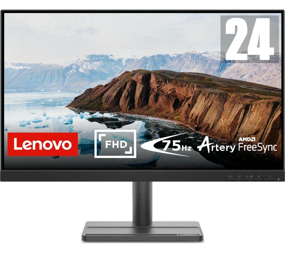 Image of LENOVO L24e-30 Full HD 23.8" VA LCD Monitor - Black, Black