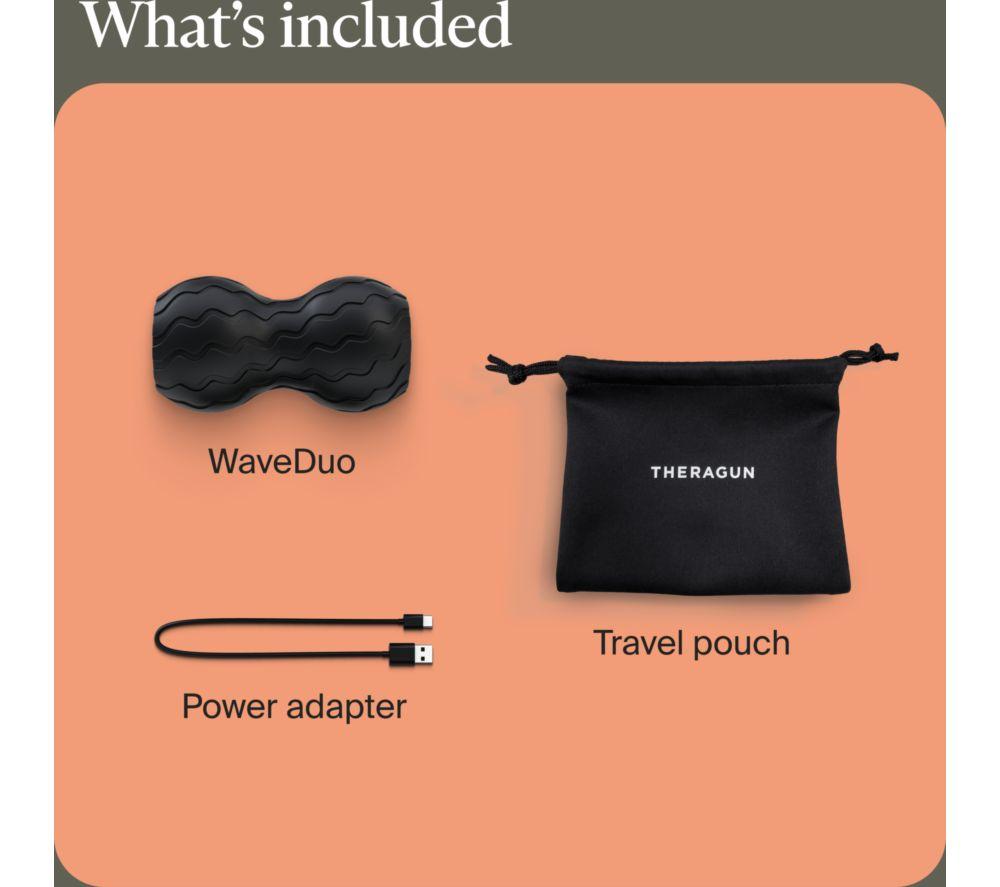 THERABODY Wave Duo Smart Back & Neck Massager - Black image number 9 of 10