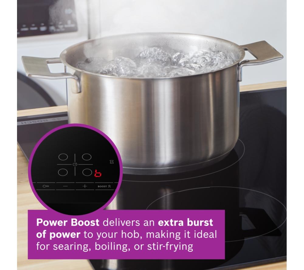 BOSCH Series 4 PIE631BB5E 59 cm Electric Induction Hob - Black image number 3 of 17