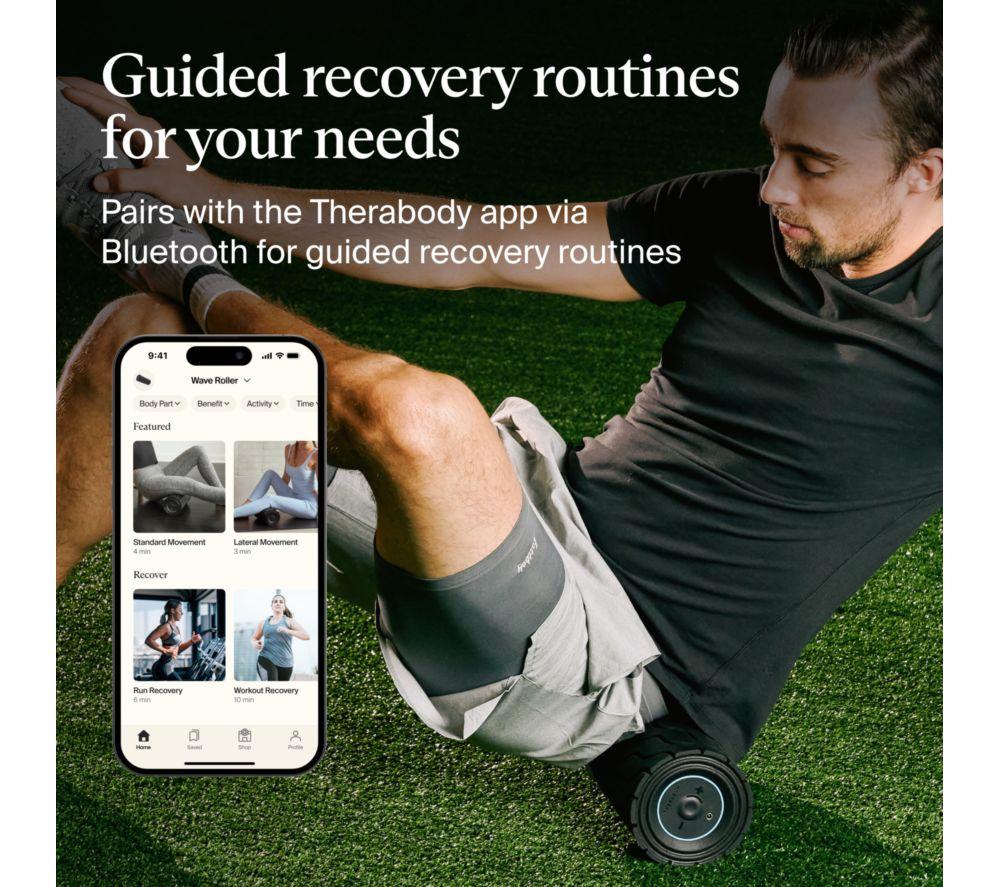 THERABODY Smart Foam Wave Roller - Black image number 7 of 10