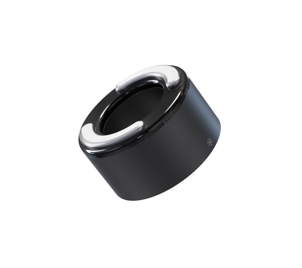 THERABODY Theraface Hot and Cold Rings Face Massager Attachments - Black image number 2 of 8