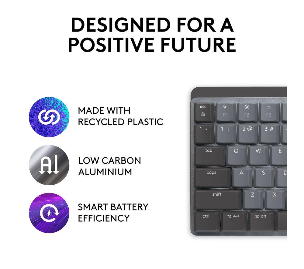 LOGITECH MX Wireless Mechanical Keyboard - Graphite image number 5 of 12