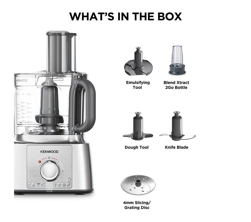 KENWOOD MultiPro Express FDP65.180Sl 2-in-1 Food Processor - Silver image number 7 of 7