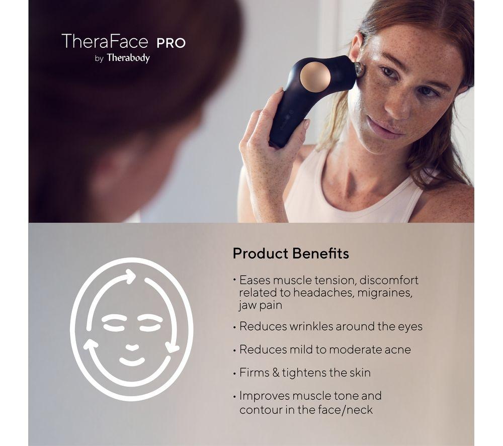 THERABODY TheraFace Pro Face Massager - Black image number 2 of 10