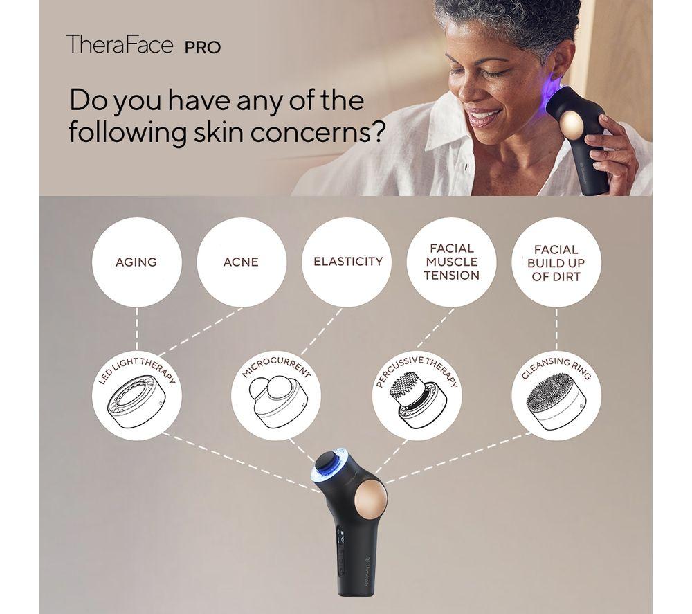 THERABODY TheraFace Pro Face Massager - Black image number 5 of 10
