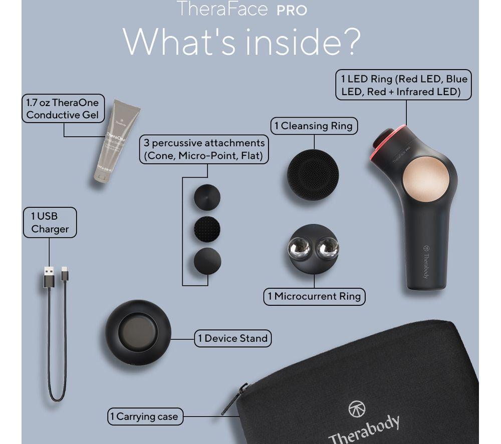 THERABODY TheraFace Pro Face Massager - Black image number 7 of 10