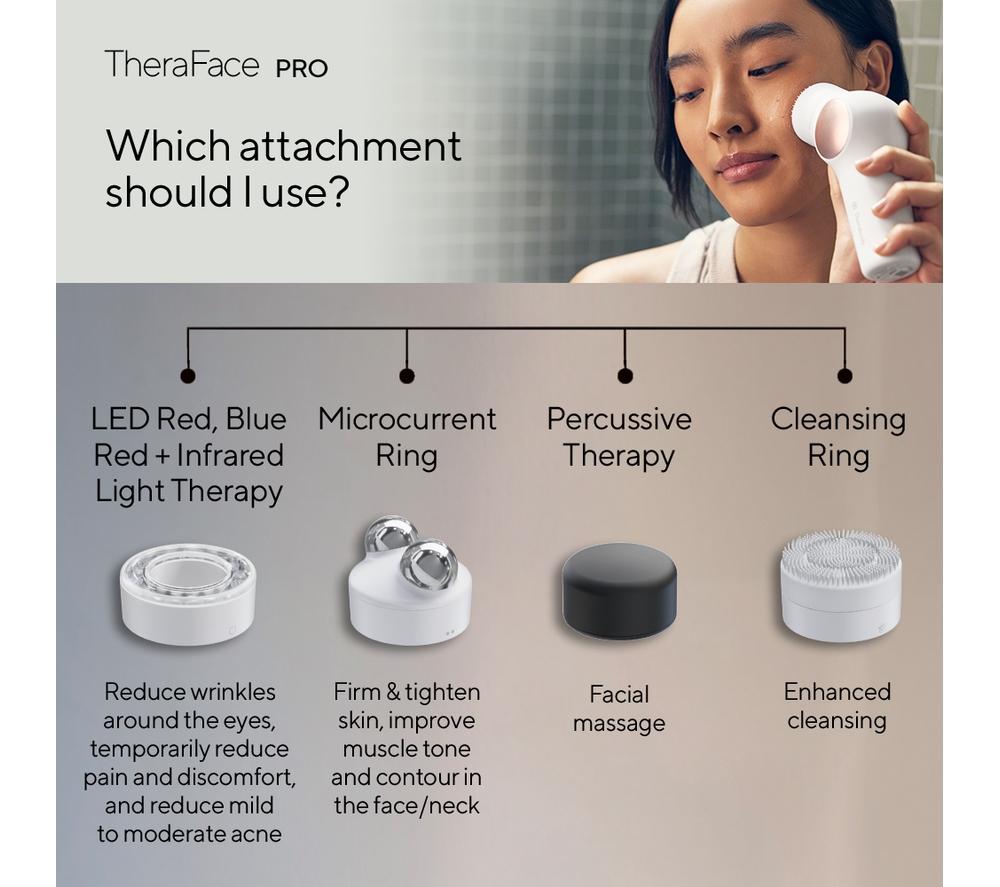 THERABODY TheraFace Pro Face Massager - White image number 7 of 10