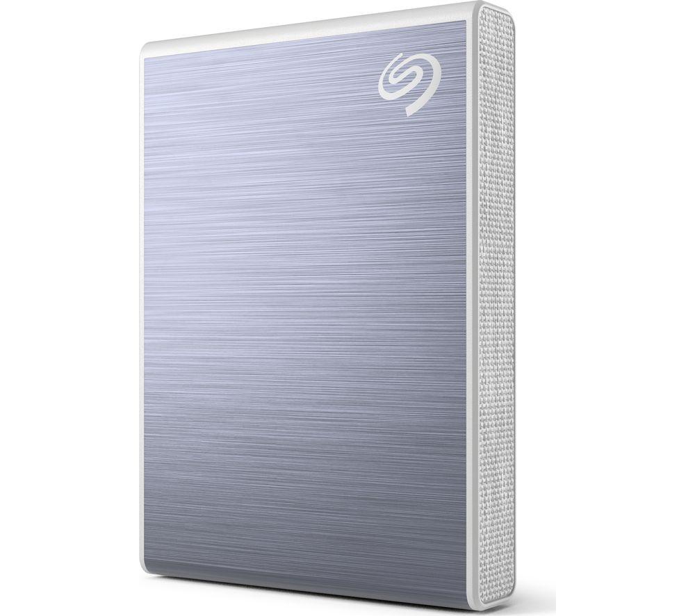 Seagate One Touch SSD, 1TB, External SSD, USB 3.0, Blue, 1 year MylioCreate, 4 mo Adobe Creative Cloud Photography, 3 year Rescue Services (STKG1000402)