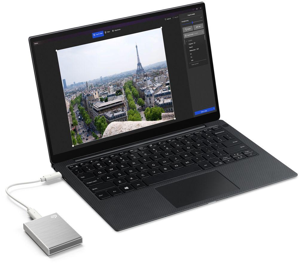 SEAGATE One Touch External SSD - 1 TB, Silver image number 7 of 9