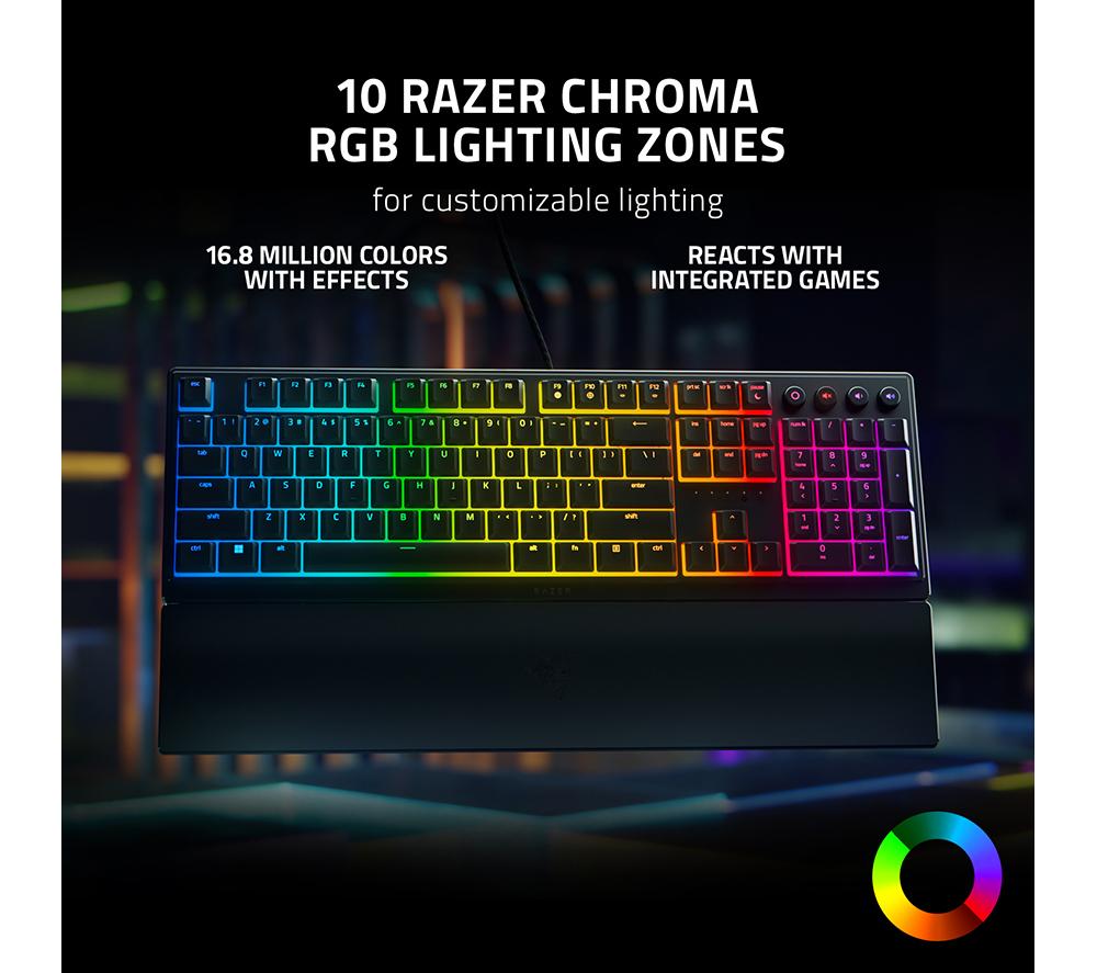 RAZER Ornata V3 Gaming Keyboard - Black image number 7 of 9