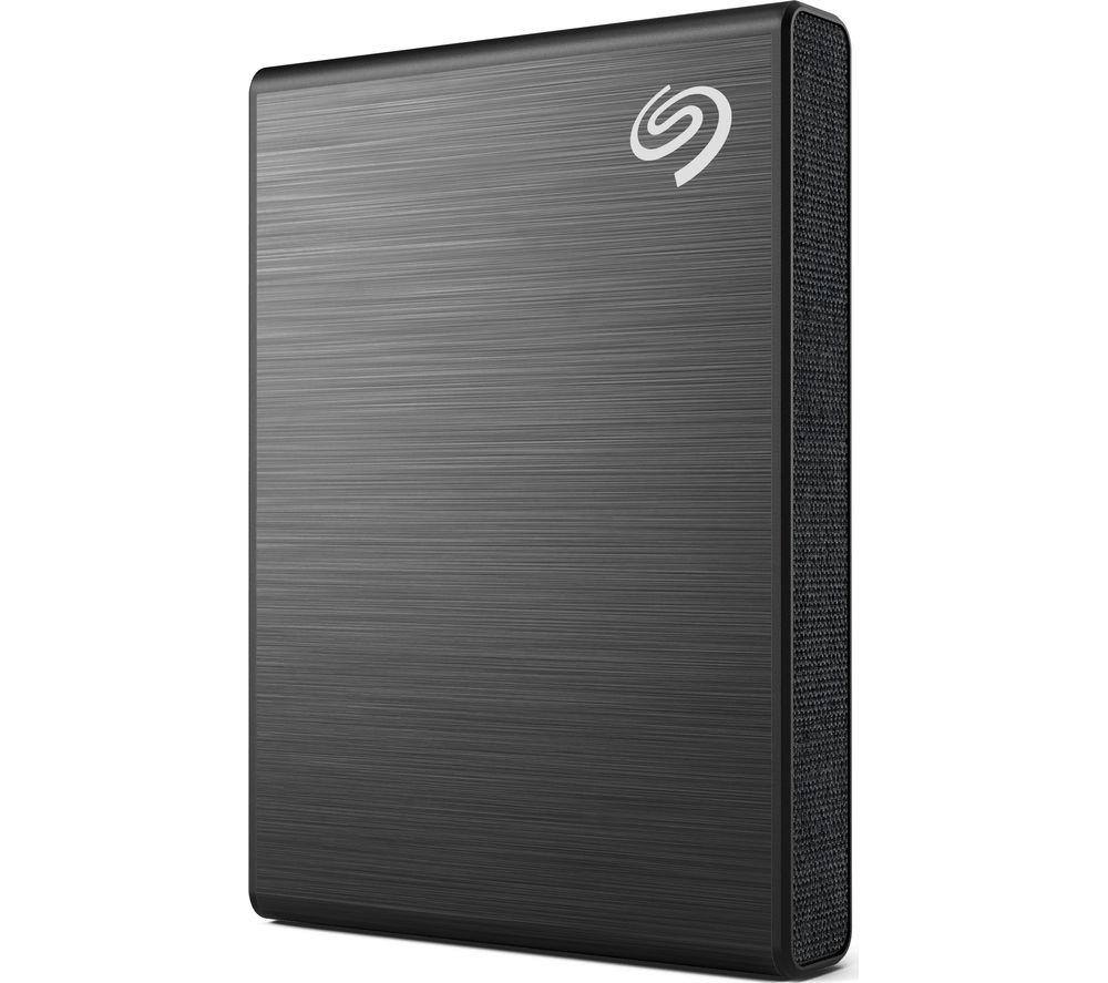 SEAGATE One Touch External SSD - 500 GB, Black, Black